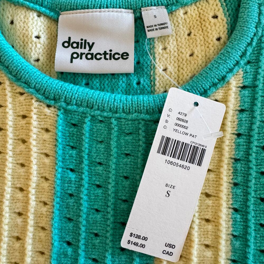 Daily Practice (Anthropologie) Striped Knit Mini Dress - Size S - Picture 3 of 7